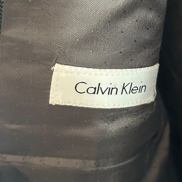 Calvin Klein Macys Mens Store Herringbone Blazer union made 40 R - Picture 7 of 8